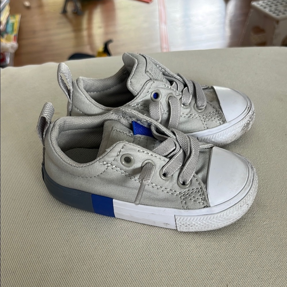 Converse kids Gray and Blue Sneakers